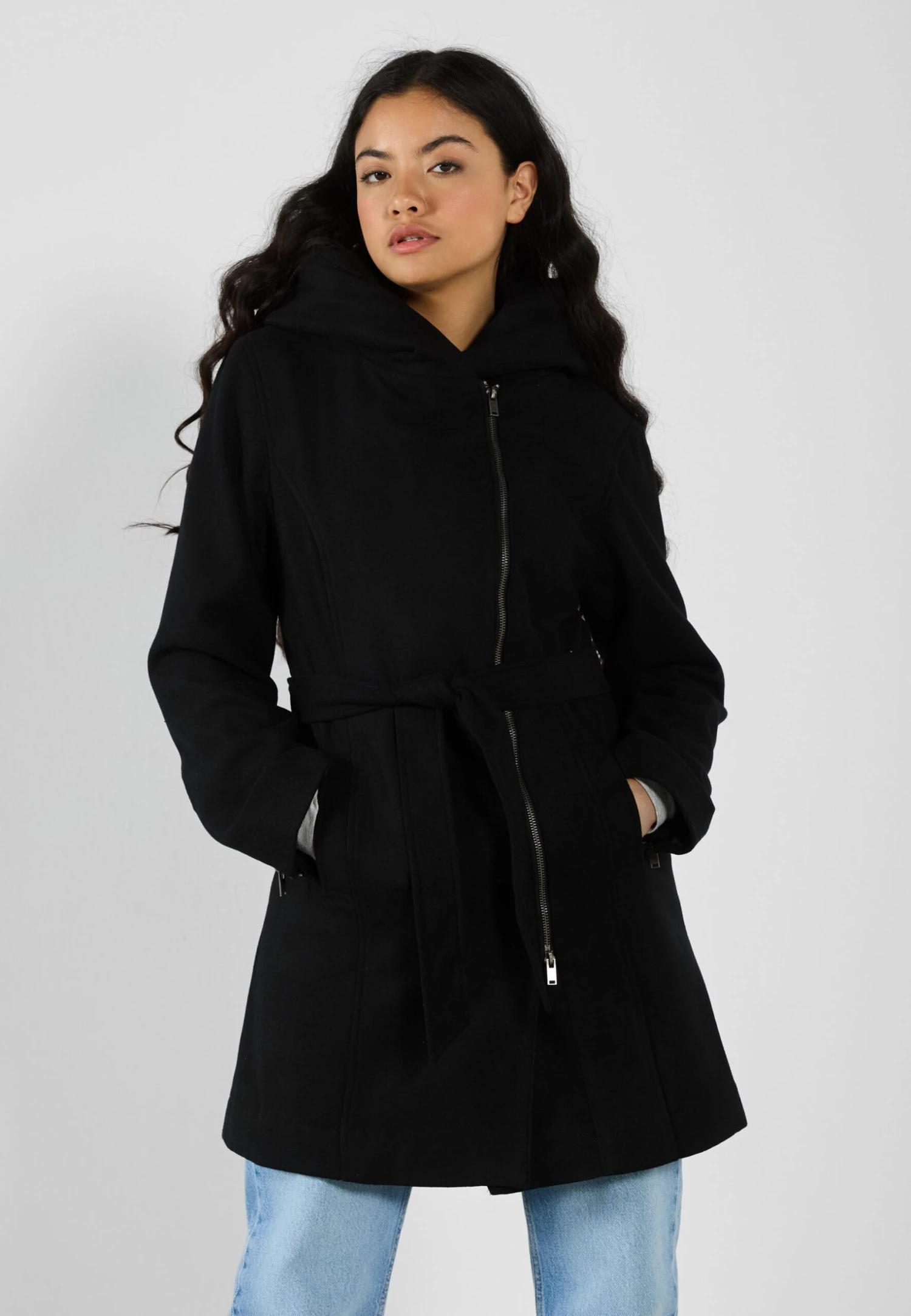 Even&Odd Short Coat - Black 1 Even&Odd Short Coat - Black
