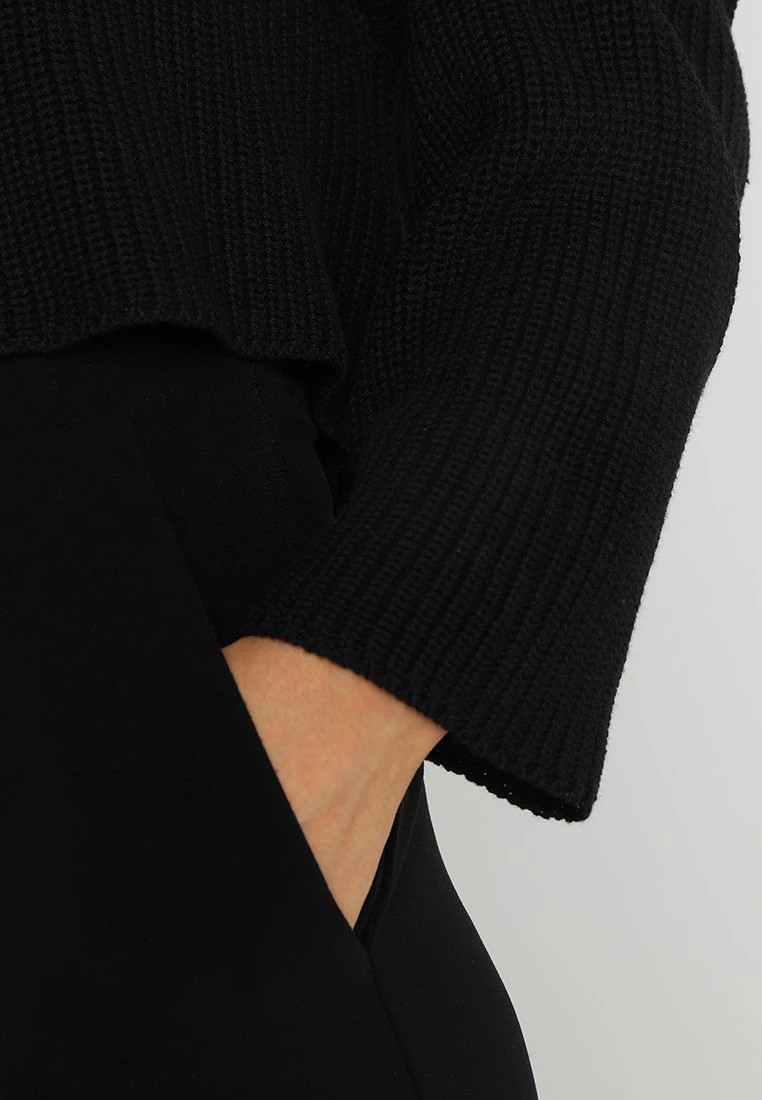 Even&Odd CROPPED JUMPER - Jumper - Black 6 Even&Odd CROPPED JUMPER - Jumper - Black – Bild 6