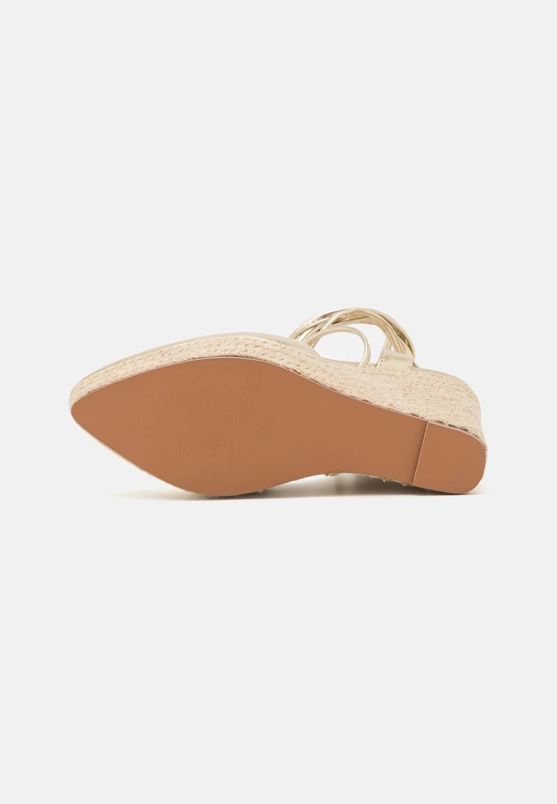 Plateausandalette - Gold 5 Plateausandalette - Gold – Bild 5