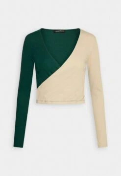 Even&Odd Langarmshirt - Beige/dark Green -Even&Odd Winkel 33fb3647930a44f4aae0e94ad7480063