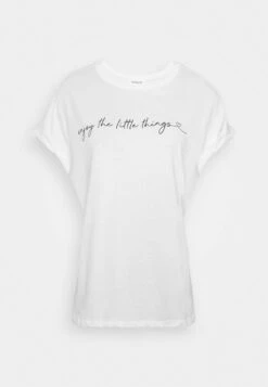 Even&Odd MANDALA ENJOY THE LITTLE THINGS TEE - T-Shirt Print - White -Even&Odd Winkel 36002838ae3544e0bae6297b26918a8a