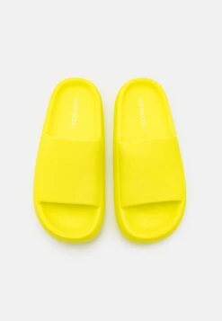 Even&Odd Pantolette Flach - Yellow/green -Even&Odd Winkel 3831256b6e1e4d09bc488013034f6a07