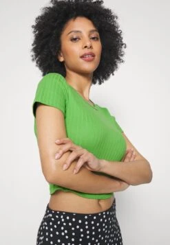 2 PACK - T-Shirt Basic - Black/green -Even&Odd Winkel 3bc228c6c7de4e5998905faa54f19356