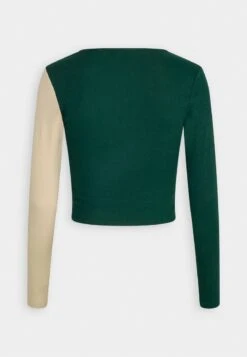 Even&Odd Langarmshirt - Beige/dark Green -Even&Odd Winkel 572c18996e5648c295502cb0eb5c2545