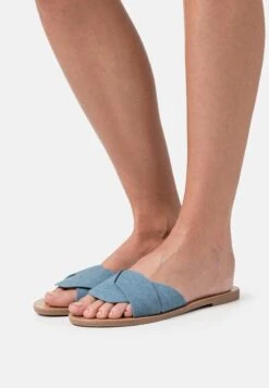 Even&Odd Pantolette Flach - Blue Denim