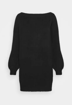 Even&Odd SCHULTERFREI MINI STRICKKLEID - Strickkleid - Black -Even&Odd Winkel 6de568d642a2490cb178ebcf16f25522