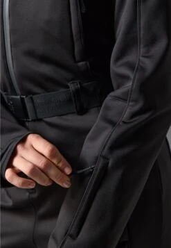 SKI SUIT WITH ADJUSTABLE BELT AND DETACHABLE FUR HOOD - Snowsuit - Black -Even&Odd Winkel 6fd976db3d56491fb0db537d4ad8977b