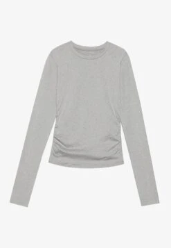 LONG SLEEVE TOP WITH SIDE RUCHING - Long Sleeved Top - Black -Even&Odd Winkel 74d51e0269a348a196ac929c016f8125