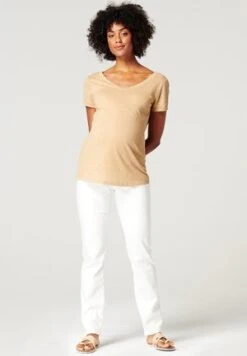 T-Shirt Basic - Light Brown -Even&Odd Winkel 7529ee9597a949a9b0607cf2a3ee23fb