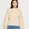 Even&Odd MOSS STITCH JUMPER - Strickpullover - Sand