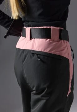SKI PANTS WITH ADJUSTABLE BELT - Ski Pants - Black/light Pink -Even&Odd Winkel 9306b694d1ab4fc98bbc30af1abdf67b