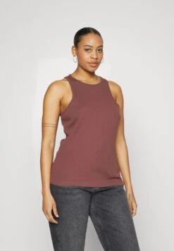 2 PACK - Top - White/ Brown 9 2 PACK - Top - White/ Brown -Even&Odd Winkel 9502c8b429374587a2f6dfd512dd0dfc