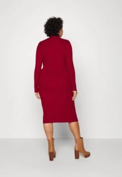 Strickkleid - Bordeaux -Even&Odd Winkel 9db535f59bcd4428a38701c115abbba6