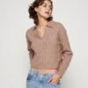 Even&Odd Strickpullover - Taupe