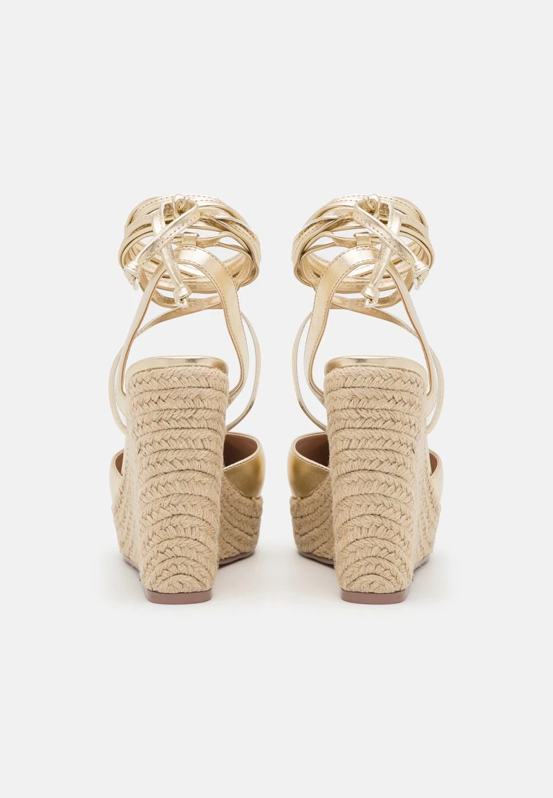 Plateausandalette - Gold 4 Plateausandalette - Gold – Bild 4