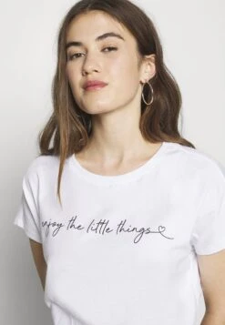 Even&Odd MANDALA ENJOY THE LITTLE THINGS TEE - T-Shirt Print - White -Even&Odd Winkel b79bfd8f100649eaa0366db7373f35b5