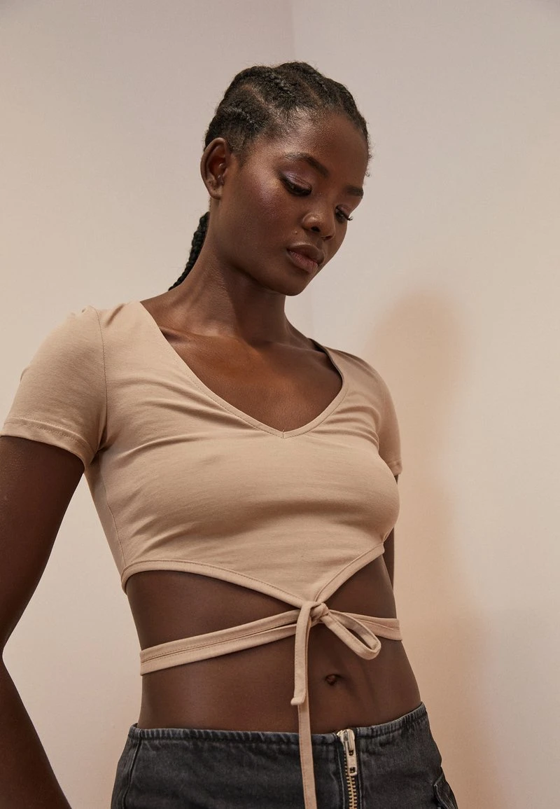 Even&Odd T-Shirt Print - Taupe 1 Even&Odd T-Shirt Print - Taupe