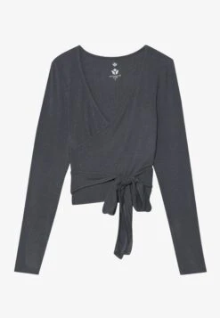 LONG SLEEVE YOGA WRAP TOP - Long Sleeved Top - Black 15 LONG SLEEVE YOGA WRAP TOP - Long Sleeved Top - Black -Even&Odd Winkel cfe23bb60b4f4a91bd7b205a897ad84b