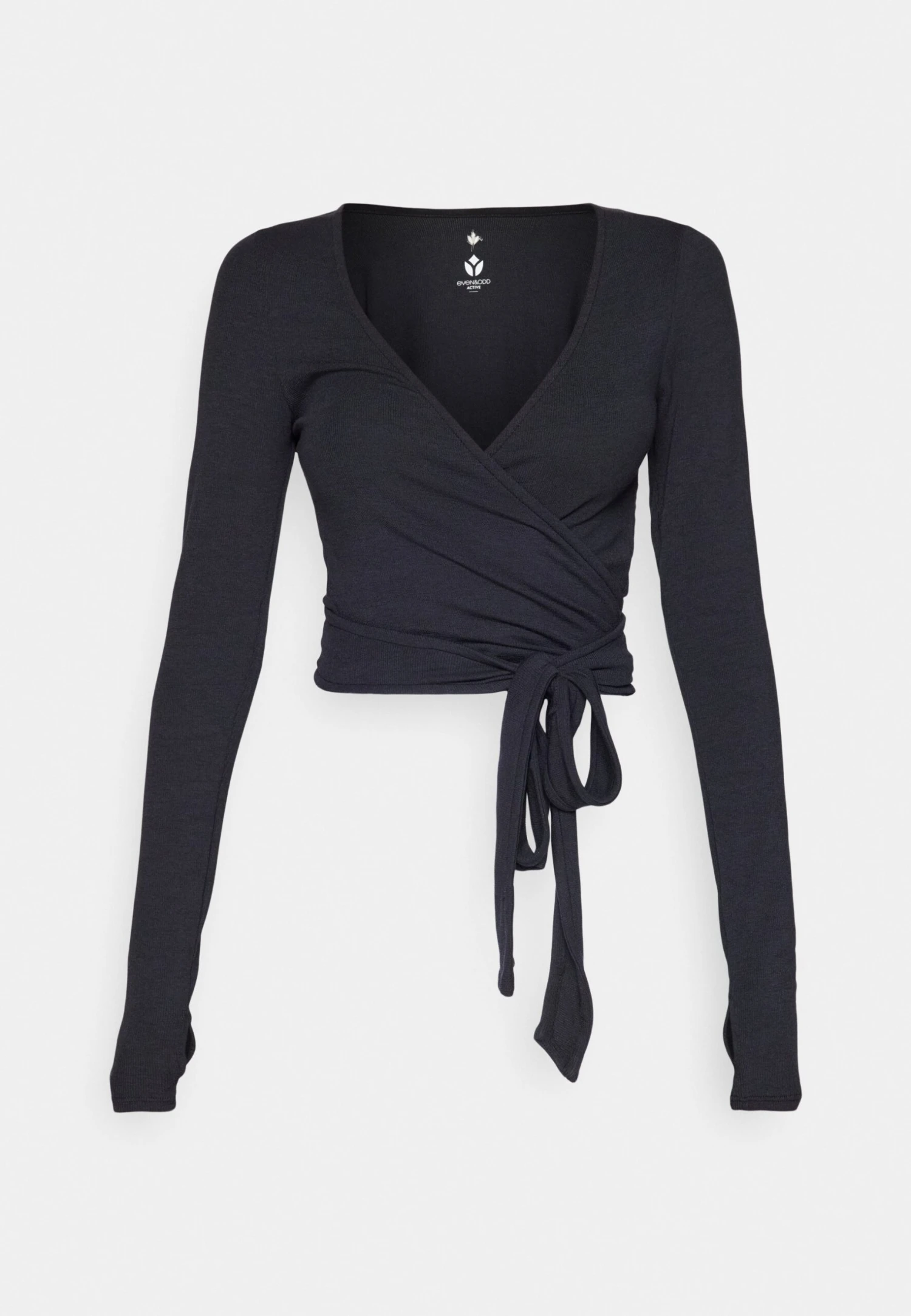 LONG SLEEVE YOGA WRAP TOP - Long Sleeved Top - Black 5 LONG SLEEVE YOGA WRAP TOP - Long Sleeved Top - Black – Bild 5