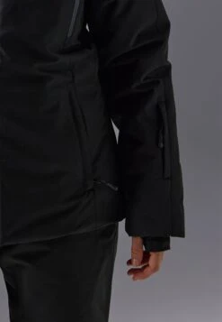 SKI JACKET WITH DETACHABLE FUR HOOD - Ski Jacket - Black/light Pink -Even&Odd Winkel da3ee3610faa4677ac1c699cb299fbd6