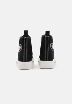 Even&Odd LOVE - Sneaker High - Black/pink -Even&Odd Winkel deb6190438ac4a2da12226ad03f65b53