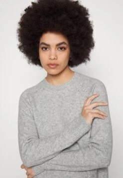 Even&Odd Strickkleid - Mottled Light Grey -Even&Odd Winkel e7ff4ba3cfa84c89929af4f843030925