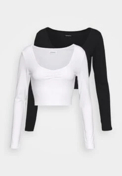 2 PACK - Langarmshirt - Black/white 11 2 PACK - Langarmshirt - Black/white -Even&Odd Winkel efec7288d70f496f9846e6e4cd2e8e38