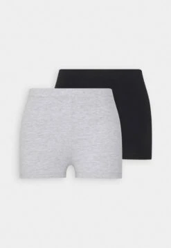 Even&Odd 2 PACK - Shorts - Black/mottled Light Grey -Even&Odd Winkel f4ce10d6d61f4a5fb656347ebb3e35ce 1