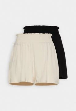 Even&Odd 2 PACK - Shorts - Black/off-white -Even&Odd Winkel f5244bbedab94098933c1c3be145ccad