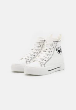 Even&Odd LOVE - Sneaker High - White/black -Even&Odd Winkel f566ee2e3159495b8a9310c69af3b53e
