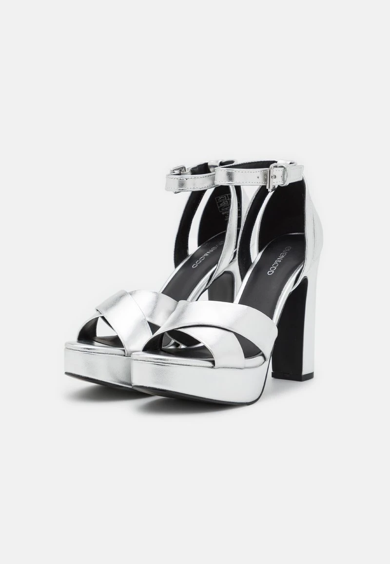 Even&Odd High Heel Sandalette - Silver 3 Even&Odd High Heel Sandalette - Silver – Bild 3