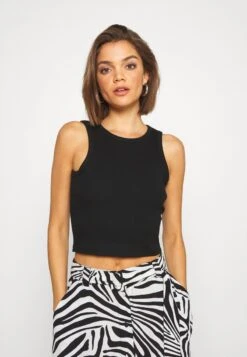 Even&Odd 2 PACK CROPPED TANK - T-Shirt Basic - Black/white 9 Even&Odd 2 PACK CROPPED TANK - T-Shirt Basic - Black/white -Even&Odd Winkel fe549daccf1140a5ba114db4c76cbac8